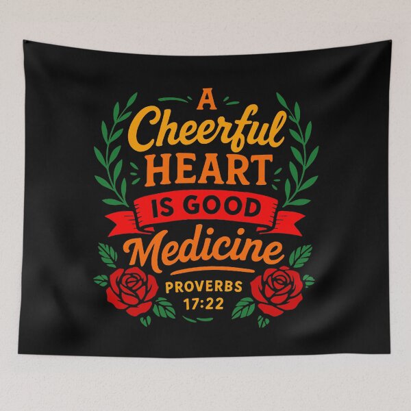 Item preview, Proverbs 17:22 A Cheerful Heart Is Good Medicine designed and sold by plushism.