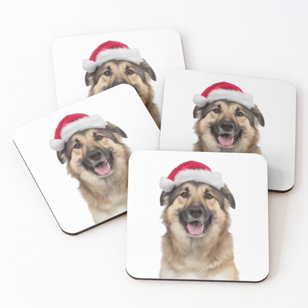 Item preview, Cute Chinook dog Christmas Art — Chinook dog Wearing Santa Hat designed and sold by LazyOwlStore.