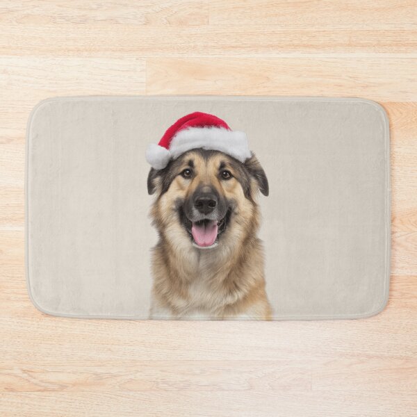 Item preview, Cute Chinook dog Christmas Art — Chinook dog Wearing Santa Hat designed and sold by LazyOwlStore.