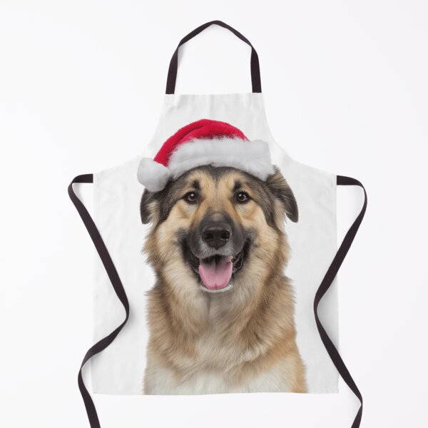 Item preview, Cute Chinook dog Christmas Art — Chinook dog Wearing Santa Hat designed and sold by LazyOwlStore.