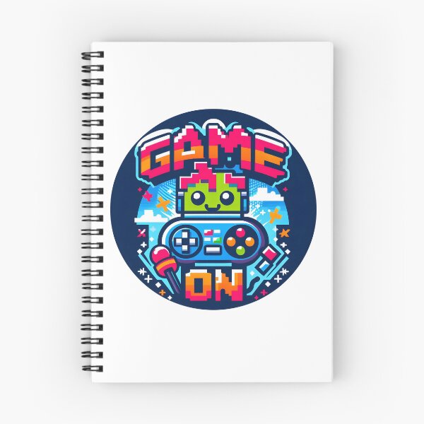 Item preview, Colorful Retro Gaming Design with Pixel Art Robot. Game On! designed and sold by The-T-In-Retro.