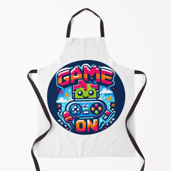 Item preview, Colorful Retro Gaming Design with Pixel Art Robot. Game On! designed and sold by The-T-In-Retro.