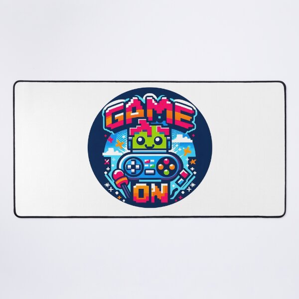Item preview, Colorful Retro Gaming Design with Pixel Art Robot. Game On! designed and sold by The-T-In-Retro.