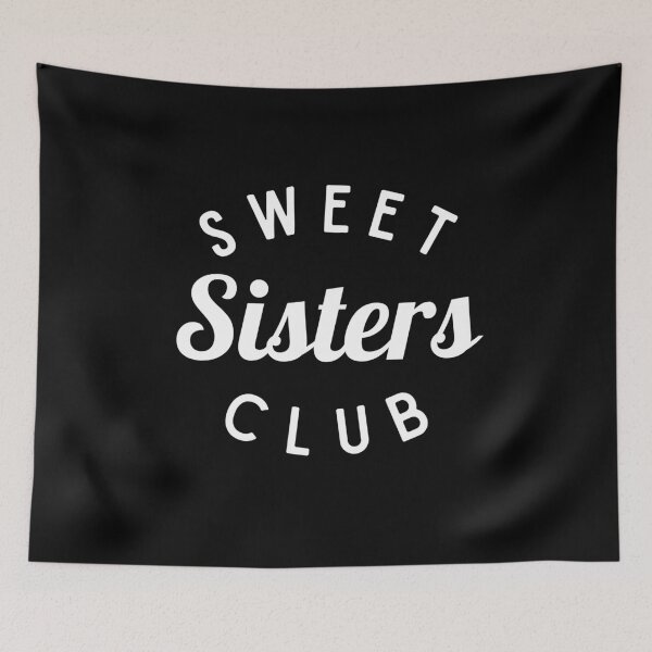 Item preview, Sweet Sisters Club Shirt, Funny Sister Shirt designed and sold by Sleepy Cat Design.