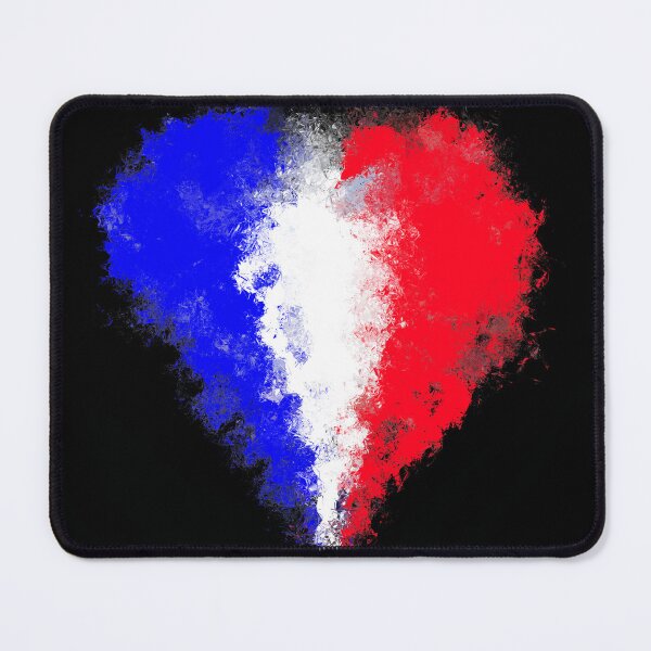 Item preview, Blue White Red Heart - French Love and Pride designed and sold by Danisa84.