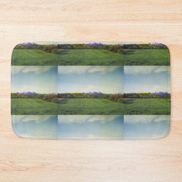 Item preview, Chromatic Farm Landscape Glitch - Surreal Yellow & Blue Field  designed and sold by SergioMiklos.