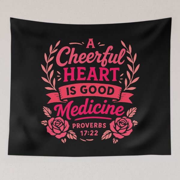 Item preview, Proverbs 17:22 A Cheerful Heart Is Good Medicine designed and sold by plushism.