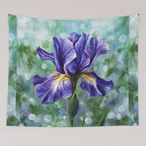 Item preview, Iris acrylic painting designed and sold by Adam Wróbel.