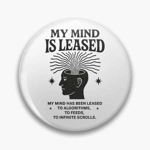 Item preview, My Mind Has Been Leased – Digital Devotion Manifesto designed and sold by bisha.