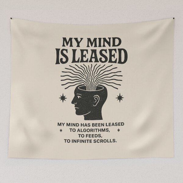 Item preview, My Mind Has Been Leased – Digital Devotion Manifesto designed and sold by bisha.