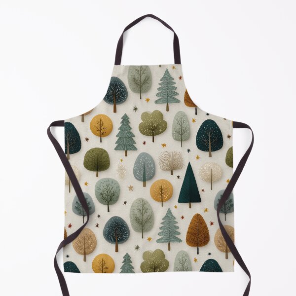 Item preview, Christmas seamless pattern with Christmas trees designed and sold by AillustriaAK.