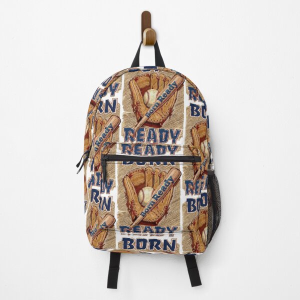 Item preview, Born Ready Baseball - Vintage Glove Bat and Ball Art designed and sold by Hen-C-Art.