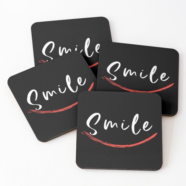 Item preview, Minimal Red Brush Stroke Smile Abstract Art designed and sold by ArtLabCreations.