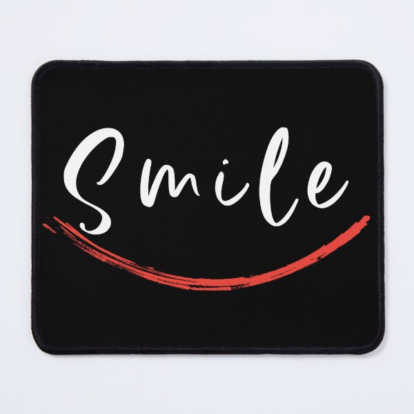 Item preview, Minimal Red Brush Stroke Smile Abstract Art designed and sold by ArtLabCreations.