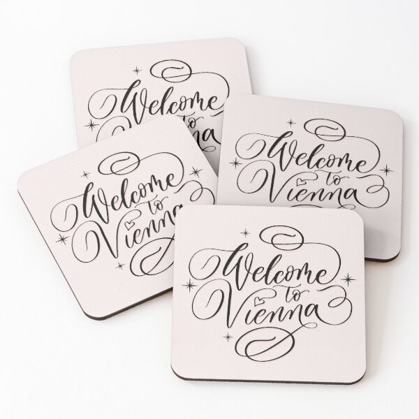 Item preview, Vienna Love. Welcome to Vienna. Modern brush calligraphy  designed and sold by Sandra Brezina.