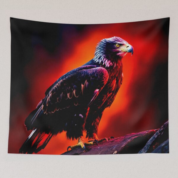 Item preview, Majestic Eagle in a Crimson Sunset designed and sold by Exodoi.