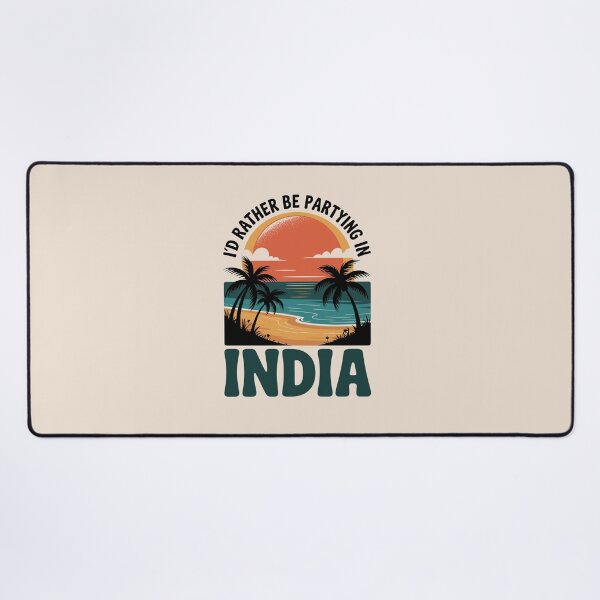 Item preview, Summer vibe India Poster – Tropical Sunset Party Travel Wall Art designed and sold by paulo silveira.