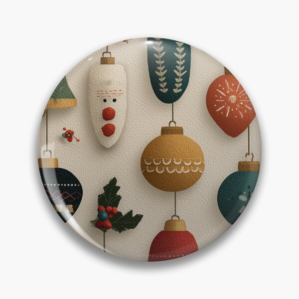 Item preview, Festive Christmas Ornaments Digital Paper: Seamless Holiday Pattern  designed and sold by AillustriaAK.