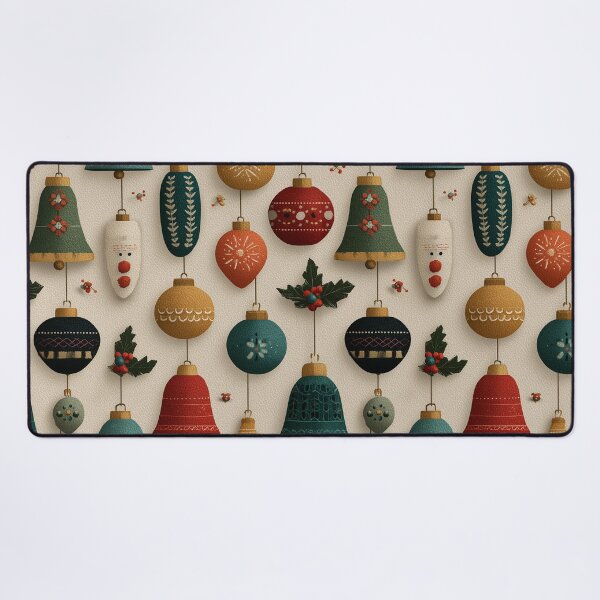 Item preview, Festive Christmas Ornaments Digital Paper: Seamless Holiday Pattern  designed and sold by AillustriaAK.