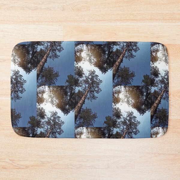 Item preview, Vertical Pine Forest Sky View - Contrail Sunlight Photo  designed and sold by SergioMiklos.