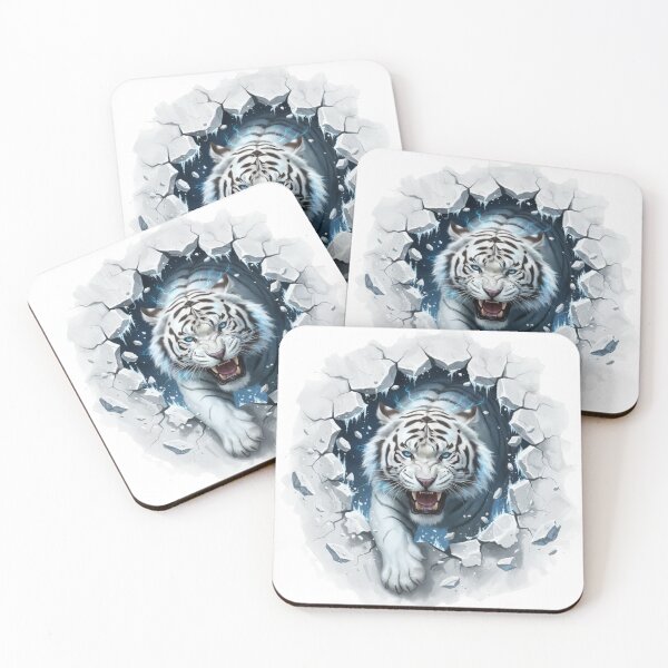 Item preview, Icebreaker Tiger – Spirit of the Frozen Wilds designed and sold by Kavya Art.