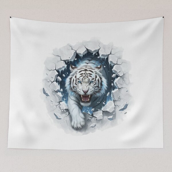 Item preview, Icebreaker Tiger – Spirit of the Frozen Wilds designed and sold by Kavya Art.