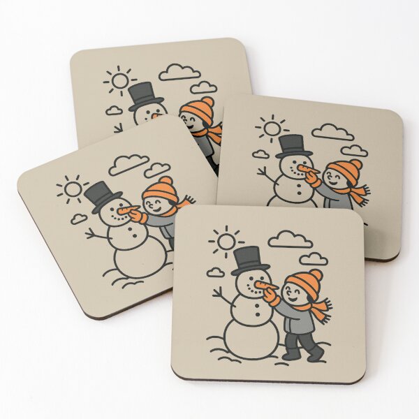 Item preview, Building a Snowman – Cozy Winter Scene designed and sold by BROHLine Studio.