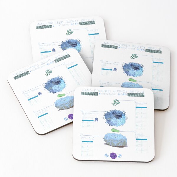 Item preview, Blueprint design - hand-pressed sushi designed and sold by Whimsy Trail Co.