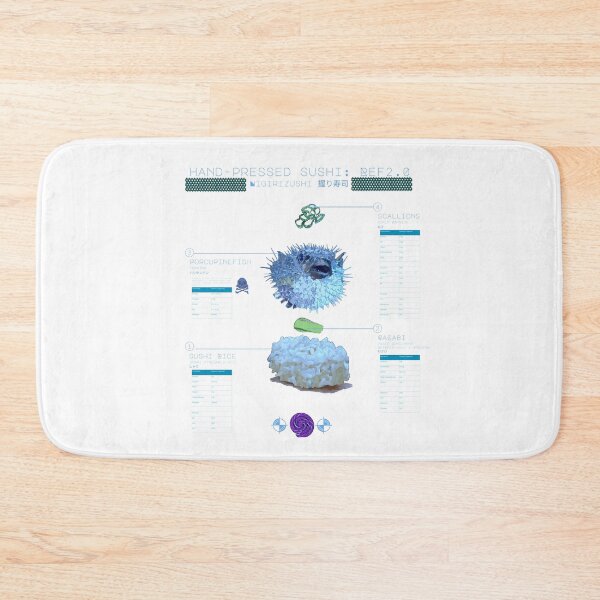 Item preview, Blueprint design - hand-pressed sushi designed and sold by Whimsy Trail Co.