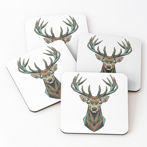 Item preview, Geometric Deer Head Low Poly Majesty designed and sold by DarkNight9.