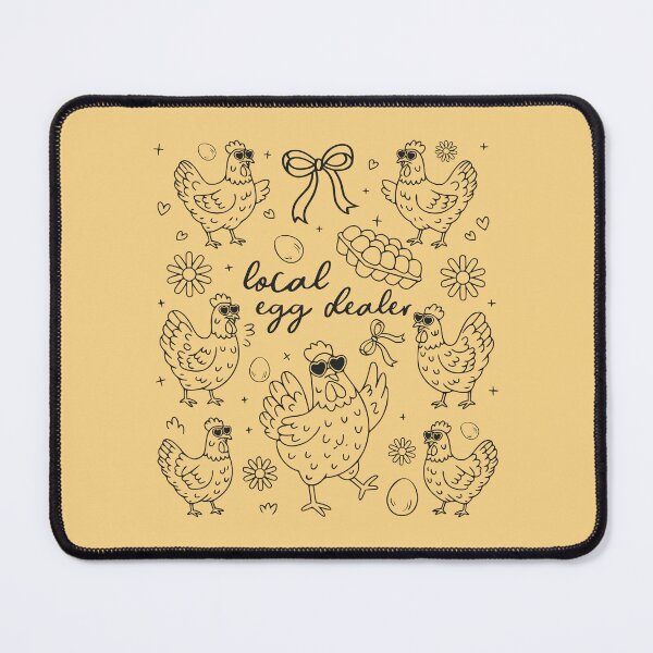 Item preview, Local Egg Dealer – Funny Chicken and Egg Barnyard Design designed and sold by EmeraldeaArt.