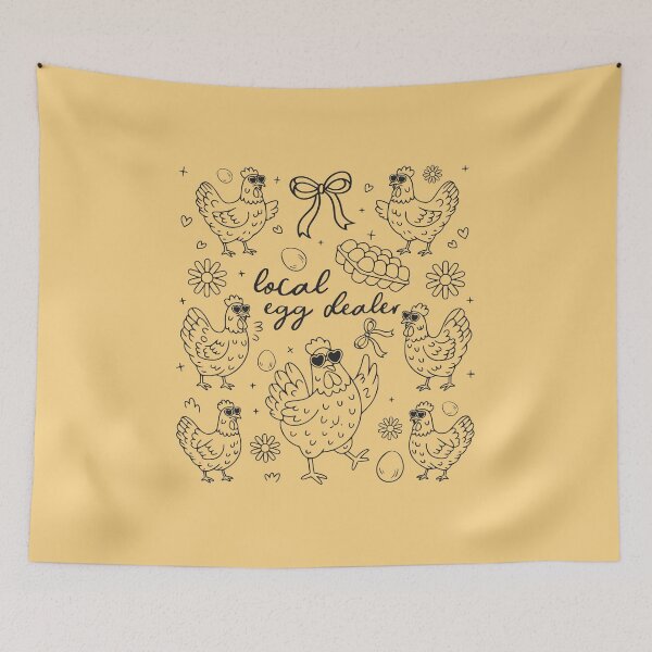 Item preview, Local Egg Dealer – Funny Chicken and Egg Barnyard Design designed and sold by EmeraldeaArt.