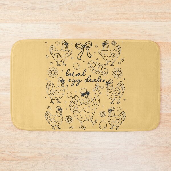 Item preview, Local Egg Dealer – Funny Chicken and Egg Barnyard Design designed and sold by EmeraldeaArt.
