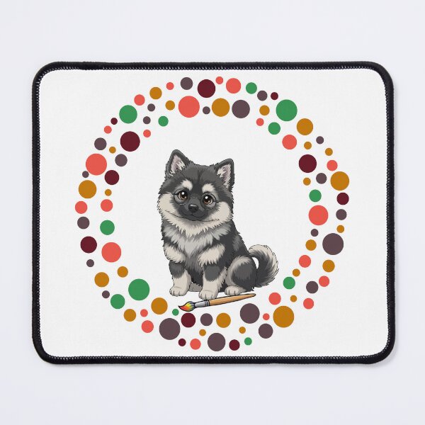 Item preview, Celebrate Dot Day with My Keeshond | Colorful Dog Art  designed and sold by The Real Life Symphony.