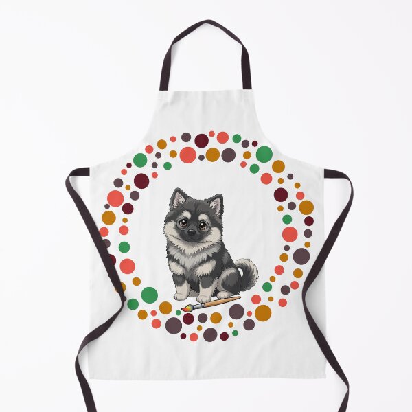 Item preview, Celebrate Dot Day with My Keeshond | Colorful Dog Art designed and sold by The Real Life Symphony.