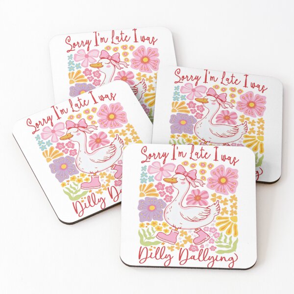Item preview, Dallying Sorry Vintage Saying Retro Late I'm Was I Funny Classic Dilly designed and sold by PEDDAKAPRADEEP.