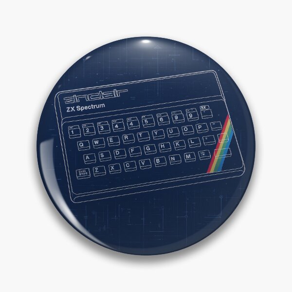 Item preview, ZX Spectrum Computer Blueprint Retro Design designed and sold by Retr0Tshirts.
