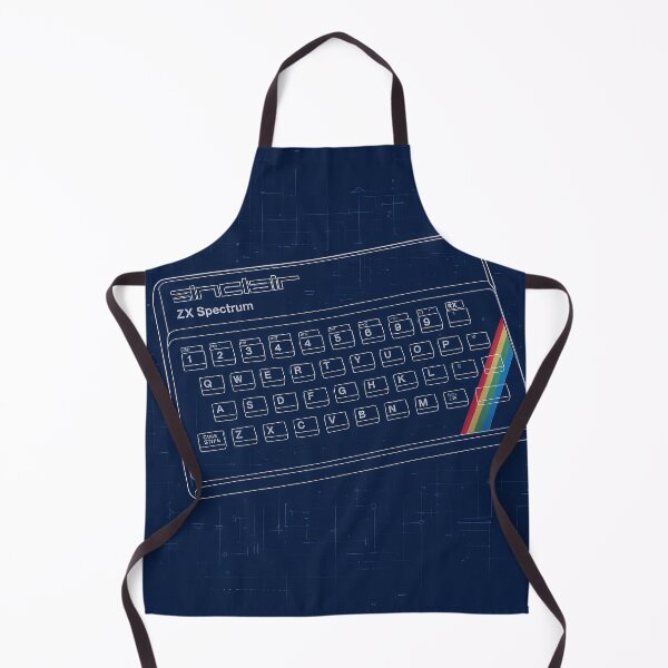 Item preview, ZX Spectrum Computer Blueprint Retro Design designed and sold by Retr0Tshirts.