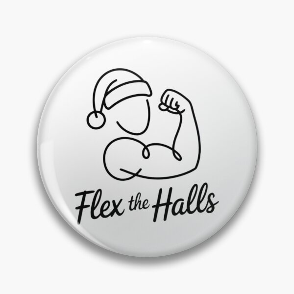 Item preview, Flex the Halls Minimalist Line Art Shirt – Funny Christmas Gym Design designed and sold by WSPrintCrafter.