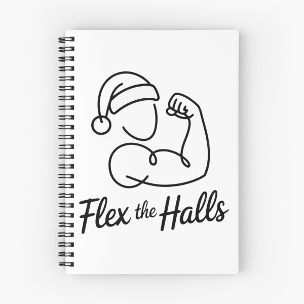 Item preview, Flex the Halls Minimalist Line Art Shirt – Funny Christmas Gym Design designed and sold by WSPrintCrafter.