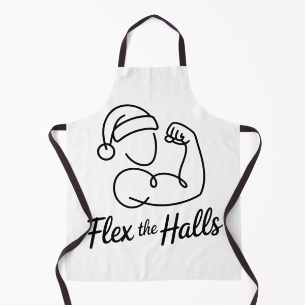 Item preview, Flex the Halls Minimalist Line Art Shirt – Funny Christmas Gym Design designed and sold by WSPrintCrafter.