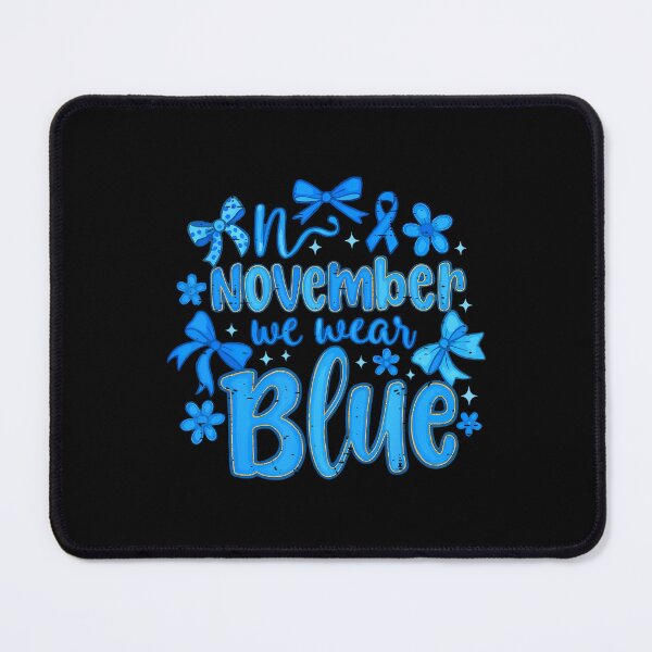 Item preview, Quote Blue Month Bow Vintage Style Support November designed and sold by Williammarger.