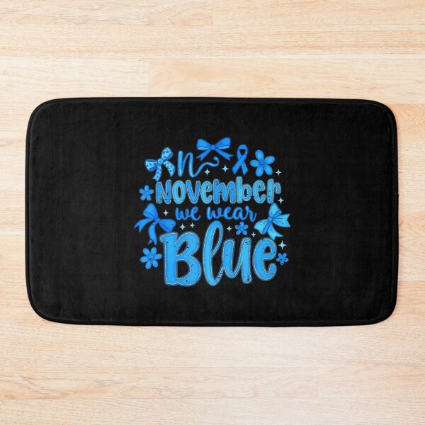 Item preview, Quote Blue Month Bow Vintage Style Support November designed and sold by Williammarger.