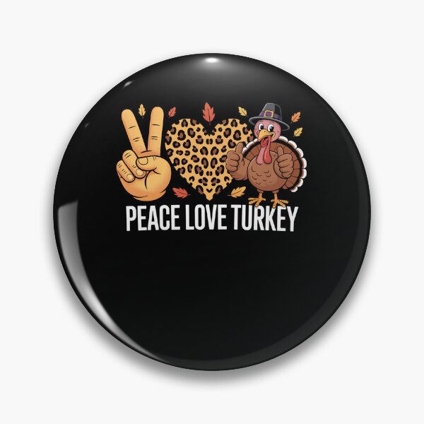 Item preview, Peace Love Turkey Pilgrim Thanksgiving designed and sold by AnixieArtFun.