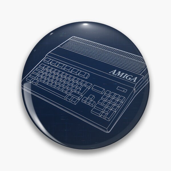 Item preview, Amiga Computer Blueprint Retro Tech Design designed and sold by Retr0Tshirts.