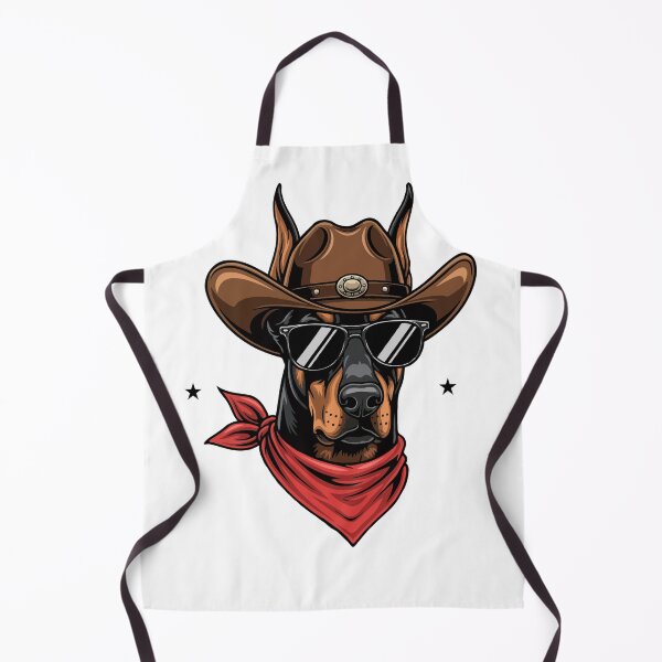 Item preview, Western Doberman Pinscher – Cute Cowboy Dog designed and sold by The Real Life Symphony.
