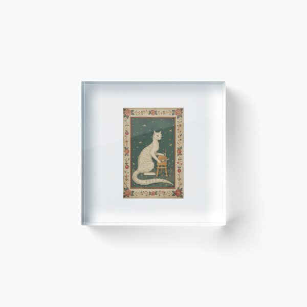Artikelvorschau, Cremefarbene Katze, Imker, Mittelalterliche Kunst entworfen und verkauft von PictorialWhimsy.