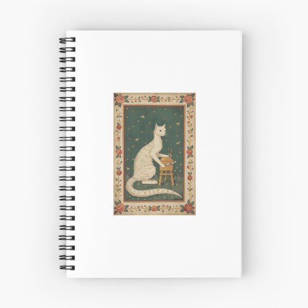 Item preview, Cream Cat Beekeeper Medieval Art designed and sold by PictorialWhimsy.