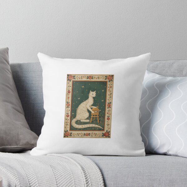Artikelvorschau, Cremefarbene Katze, Imker, Mittelalterliche Kunst entworfen und verkauft von PictorialWhimsy.