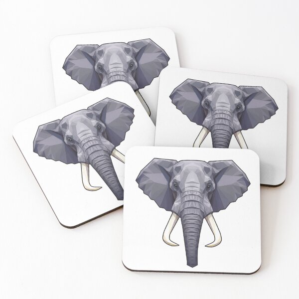 Item preview, Geometric Elephant PolyArt Animal Design designed and sold by DarkNight9.